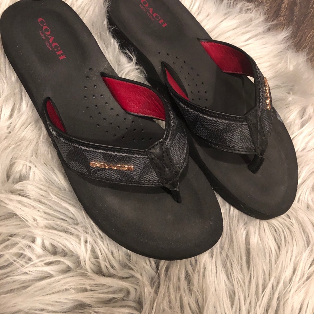 Coach “Judy” Cushioned Flip Flops